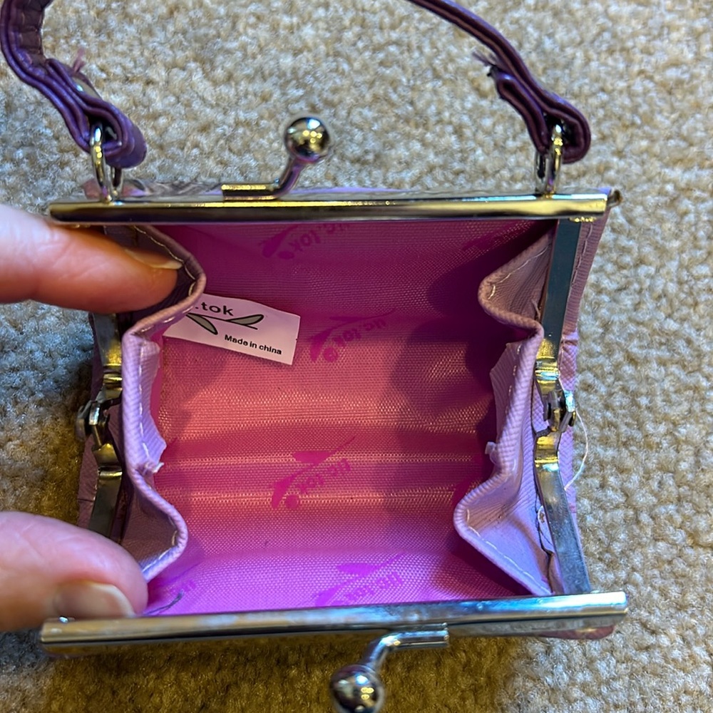 Small change pocket purse with dogs - Picture 2 of 3